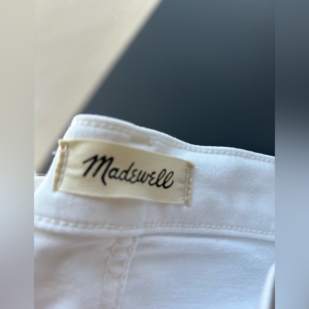Madewell White Skinny High-Rise Jeans Size 24 10” Rise - Picture 7 of 15